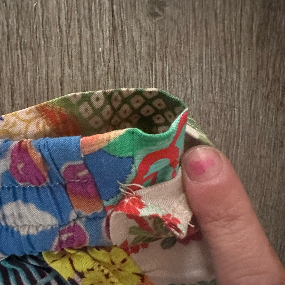 Johnny Was Multicolor Patchwork Wide Leg Pants - image 6